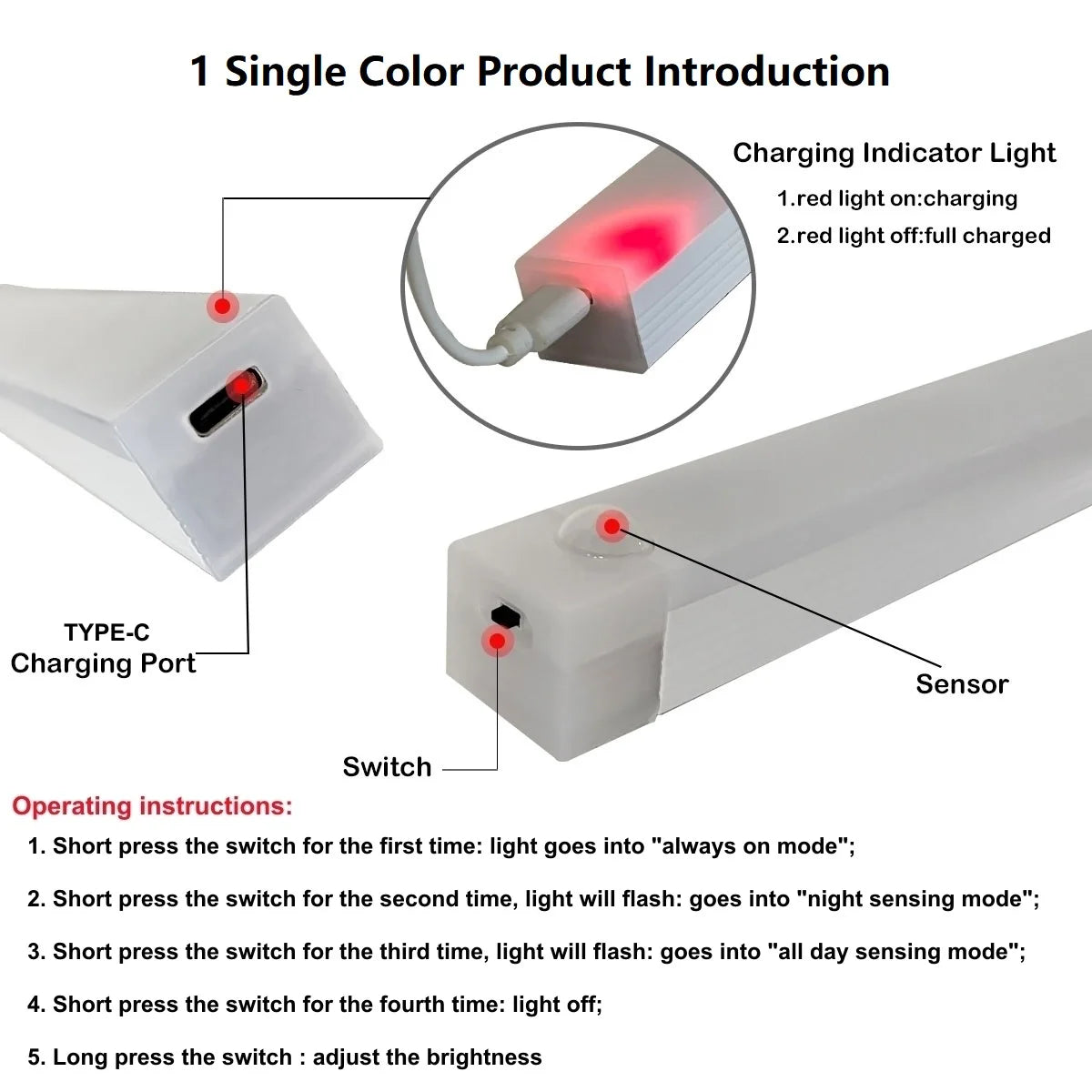 KELVRA™ LED Motion-Sensor Strip Light
