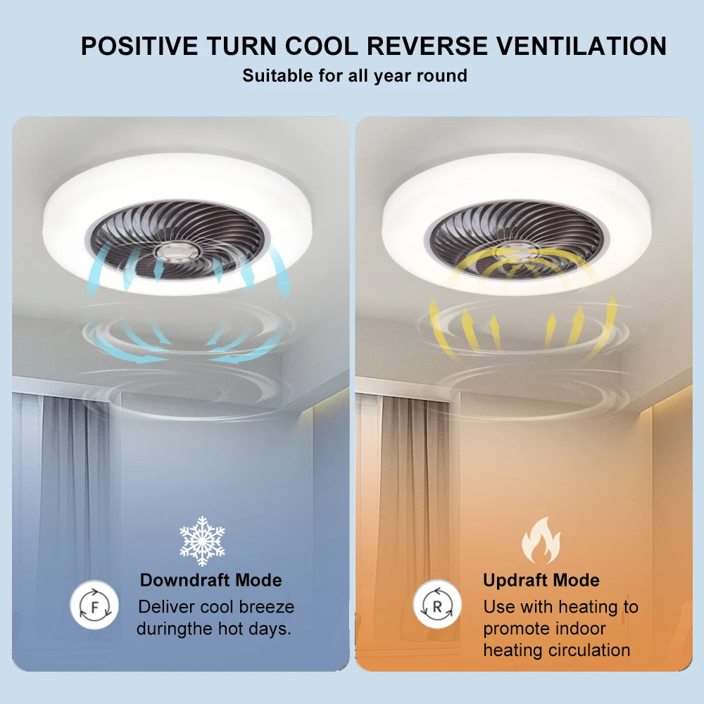 KELVRA™ Silent Ceiling Fan with Light