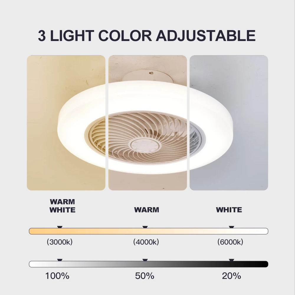 KELVRA™ Silent Ceiling Fan with Light