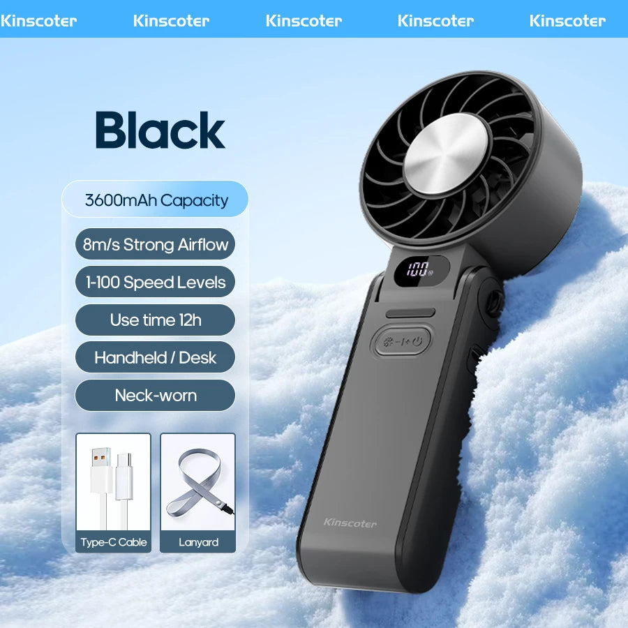 KELVRA™ Turbo Handheld Cooling Fan