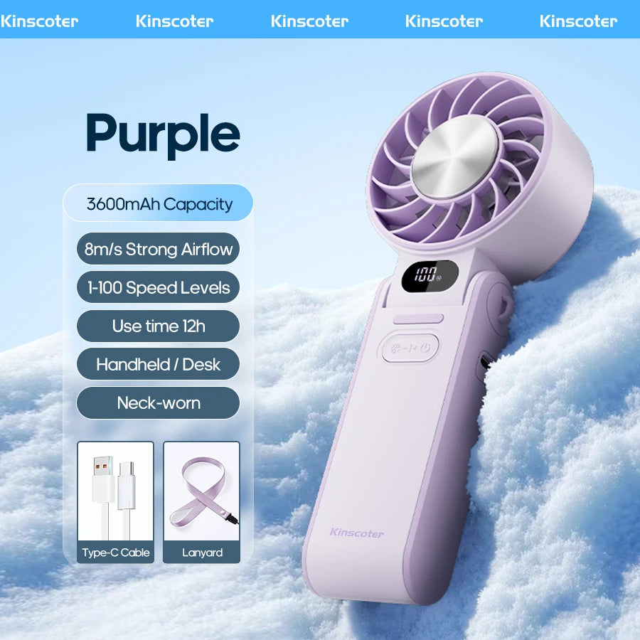 KELVRA™ Turbo Handheld Cooling Fan