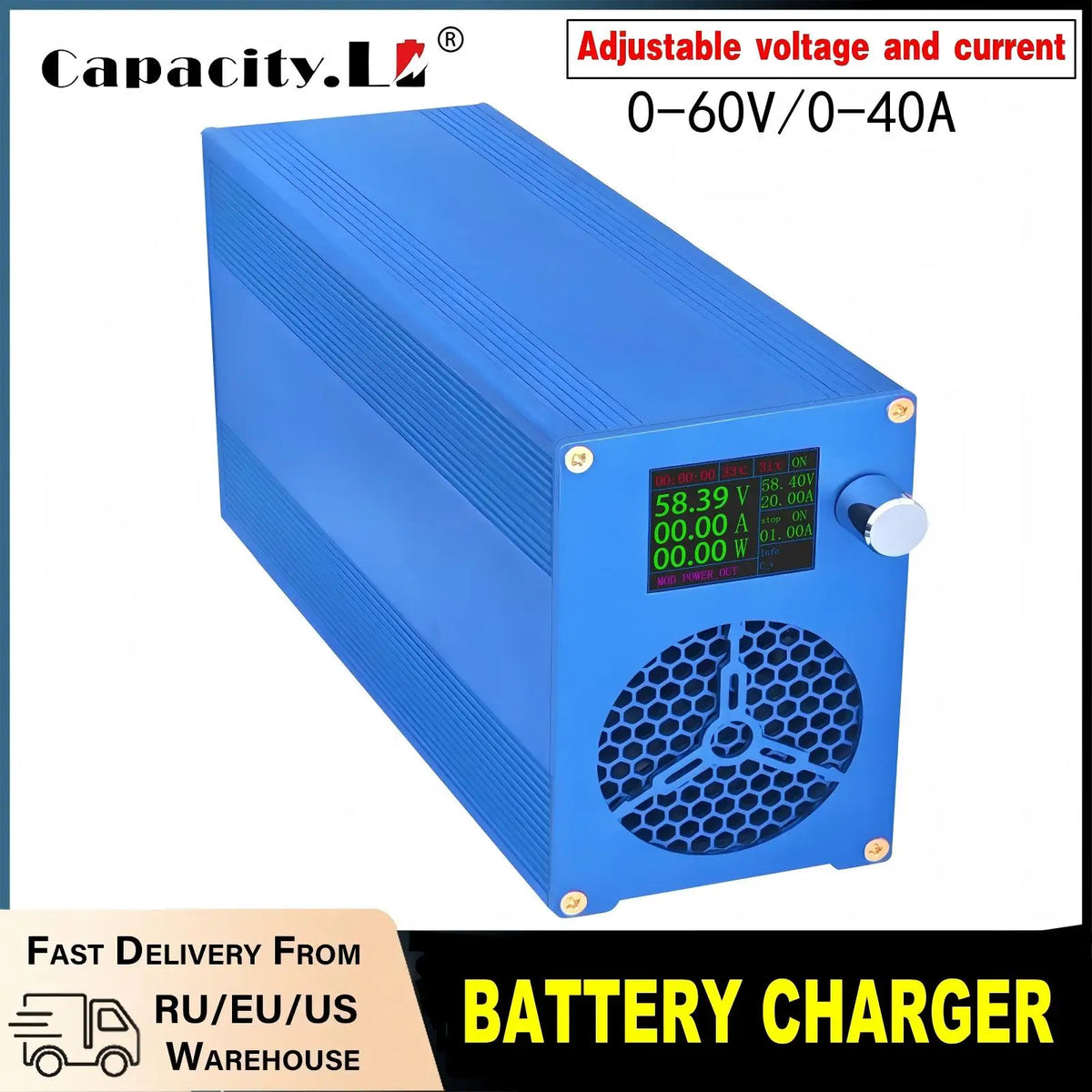 KELVRA™ Pro Adjustable Battery Charger