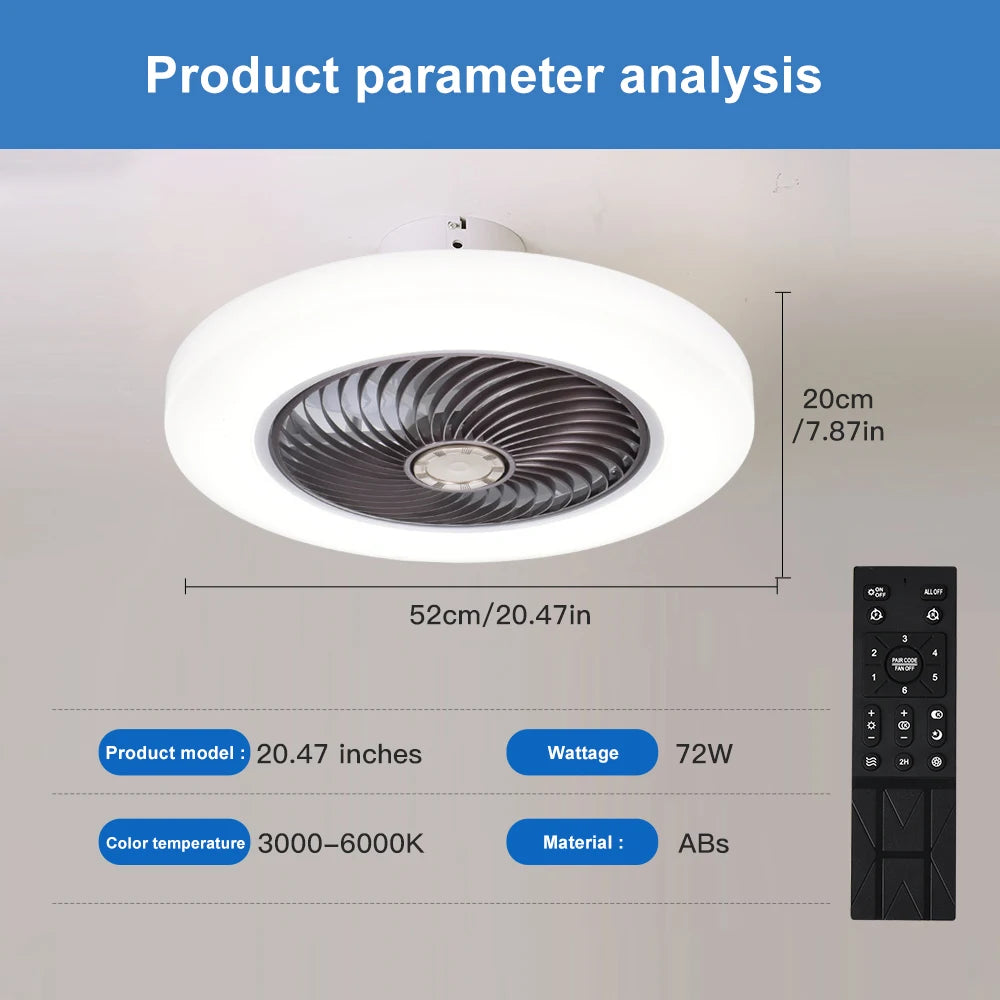 KELVRA™ Silent Ceiling Fan with Light