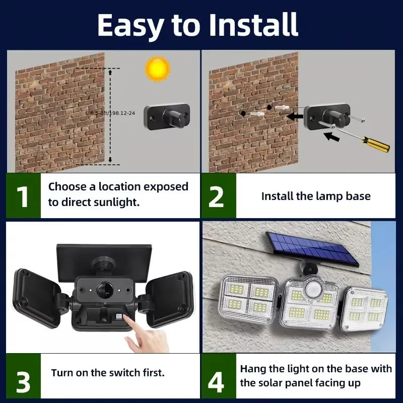 KELVRA™ Solar Outdoor Flood Light