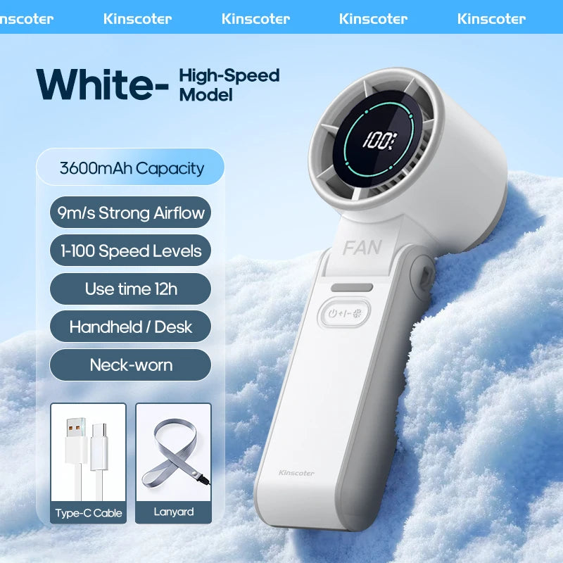 KELVRA™ Turbo Handheld Cooling Fan