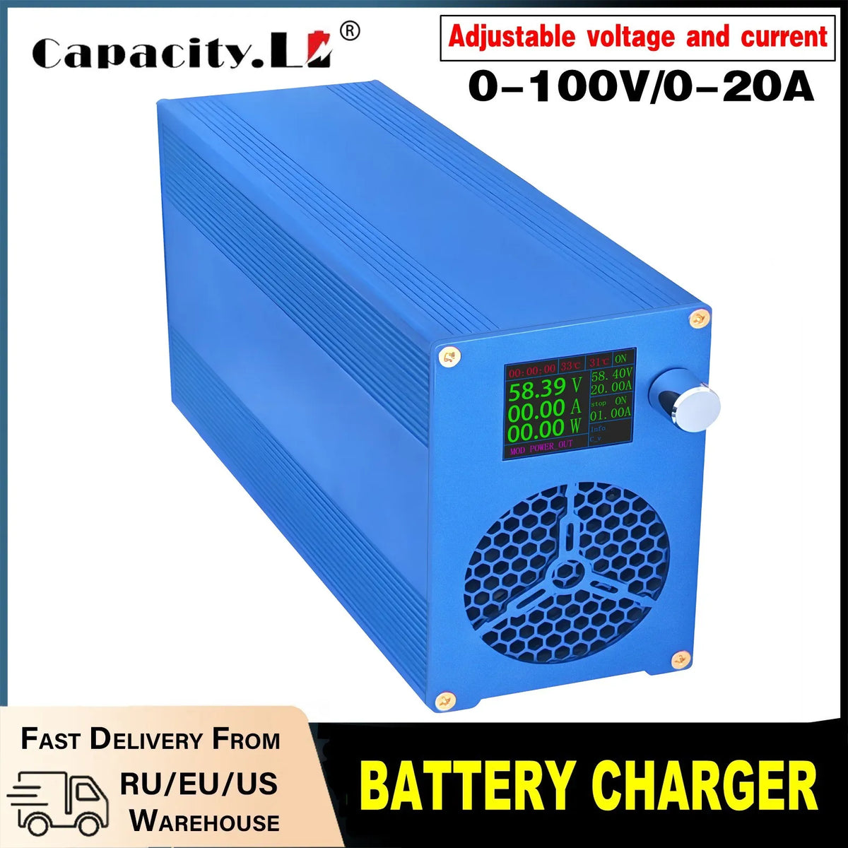 KELVRA™ Pro Adjustable Battery Charger