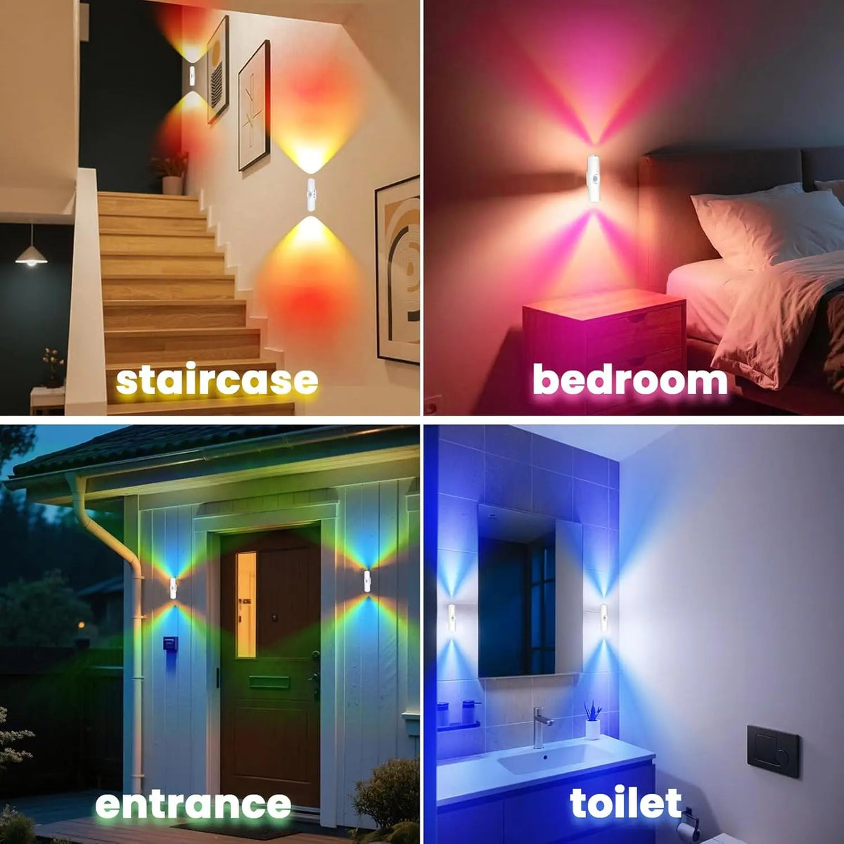 KELVRA™ 7-Color Motion-Sensor Wall Lamp