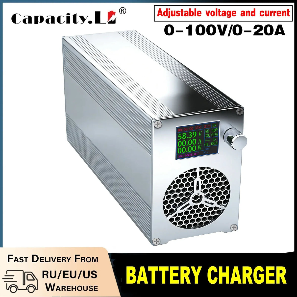 KELVRA™ Pro Adjustable Battery Charger