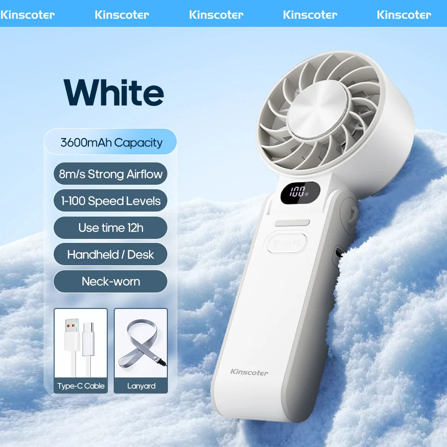 KELVRA™ Turbo Handheld Cooling Fan