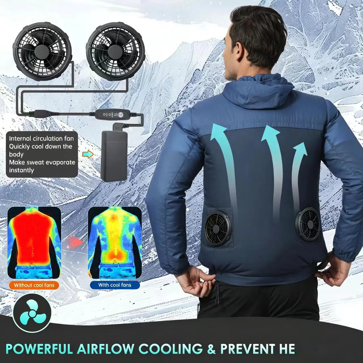 KELVRA™ Cooling Vest Fan System